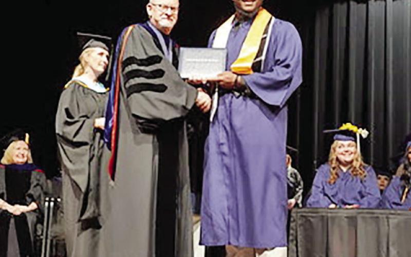 Northeast Texas Community College celebrated December 2022 commencement on Friday, Dec. 9th at 7 p.m. in the Whatley Center for the Performing Arts. A total of 100 graduates were awarded 60 certificates of competency, 11 Associate of Arts, six Associate of Arts in Teaching, 42 Associate of Science, and 17 Associate of Applied Science. Jalisha Broadnax gave the student welcome and Jaime Olvera delivered the student response. COURTESY PHOTO