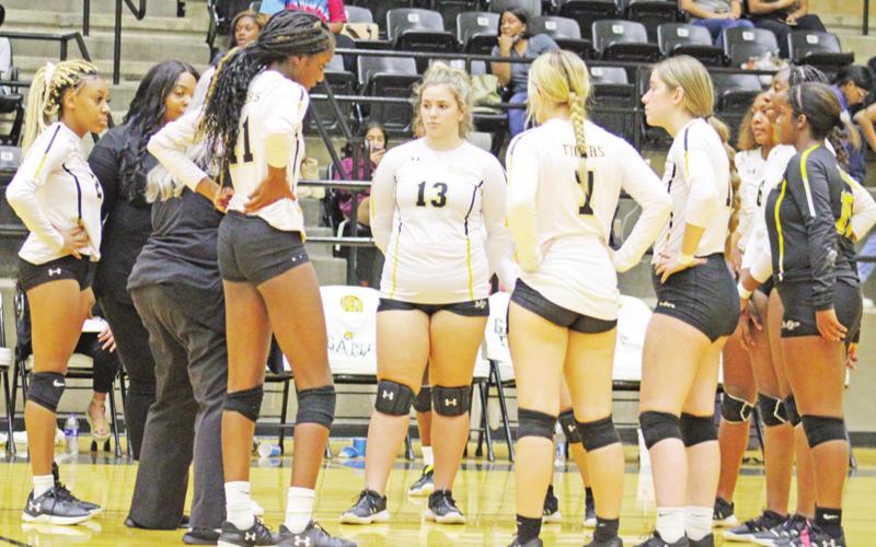 The Mount Pleasant Lady Tiger volleyball team will contend in a revamped District 15-5A with Hallsville, Longview, Marshall, Pine Tree, Texas High and new additions Tyler High and Whitehouse. TRIBUNE PHOTO / QUINTEN BOYD