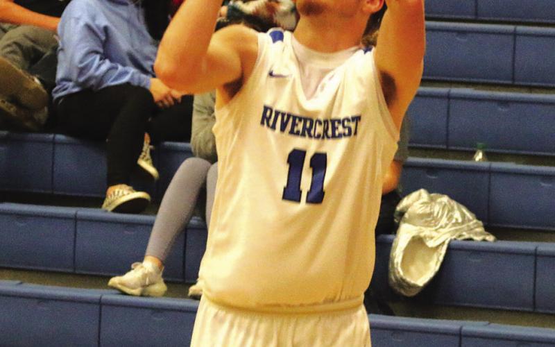 Zane Dees and the Rivercrest Rebels clinched a playoff berth with their win Friday at Detroit. The Rebels looked to sweep Maud with a win on the road Tuesday evening. PHOTO BY QUINTEN BOYD