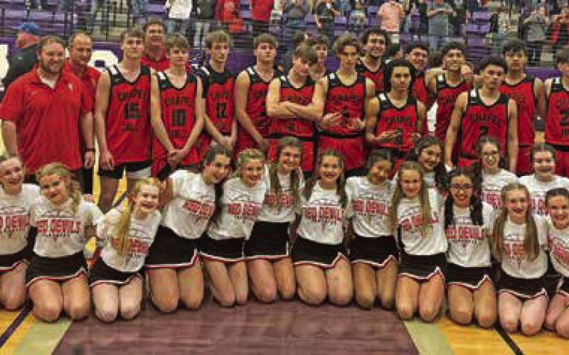 The Chapel Hill Red Devils improved their record to 35-1 with a win over Hooks in the regional quarterfinals Tuesday. The Red Devils played Ponder in the regional semis Friday at Prosper High School. If Chapel Hill won, the Devils played in the regional finals Saturday afternoon. TRIBUNE PHOTO / QUINTEN BOYD