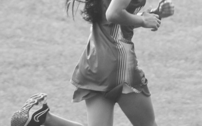 Freshman Perla Solorio placed second at the meet. TRIBUNE PHOTOS / MIRANDA OGLESBY