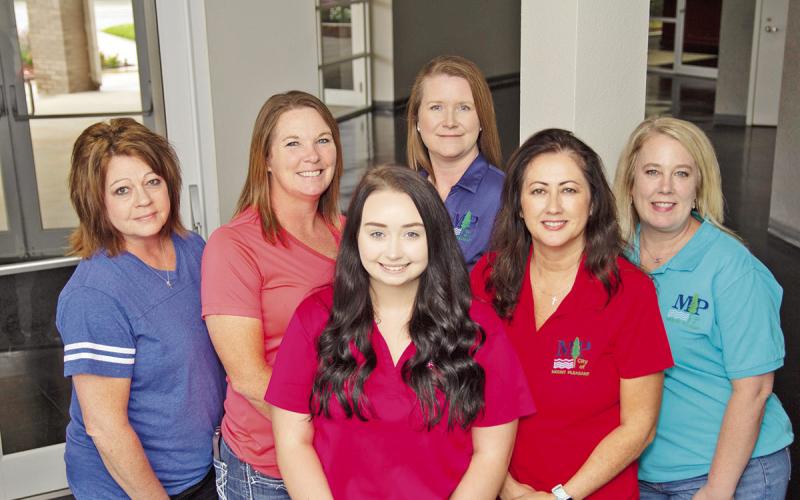 From left: Regina Smith, Building &amp;amp; Development; Hollie Motley, Police Department; Annie Trout, Administration; Dana Davis, Fire Department; Myliam Grumet-Thomas, Utilities &amp;amp; Public Works; and Sundi Jackson, Finance. COURTESY PHOTO