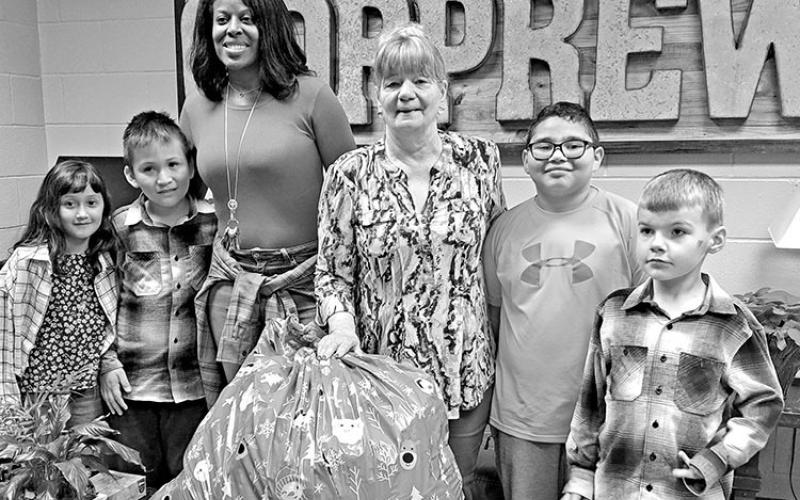 Corprew Elementary holds Silver Stocking Drive