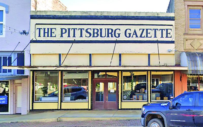 The Pittsburg Gazette, located at 112 Quitman Street, will now host the Mount Pleasant Tribune office.