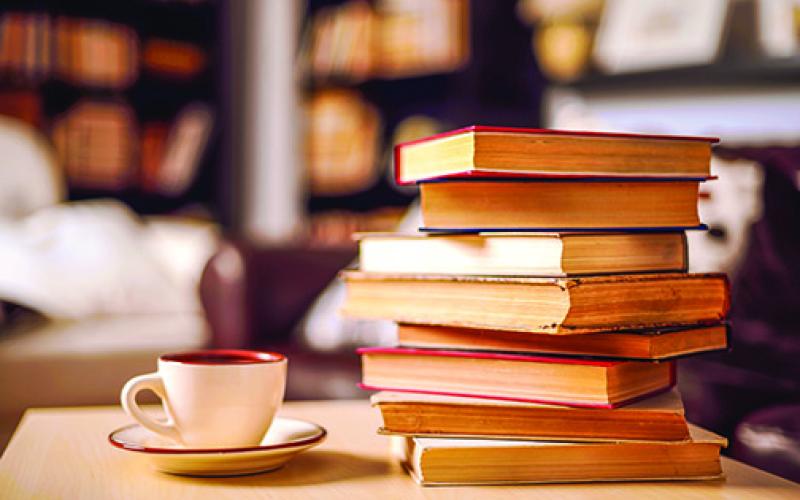 Reading is always fun at the library.