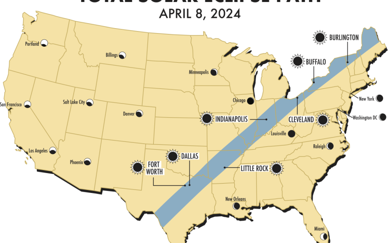 Mount Pleasant is in the path of totality.
