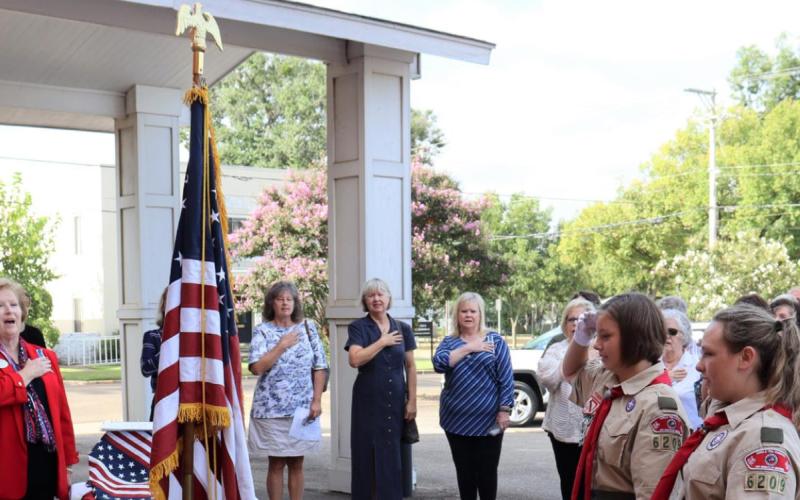 Local DAR chapter holds flag retirement ceremony