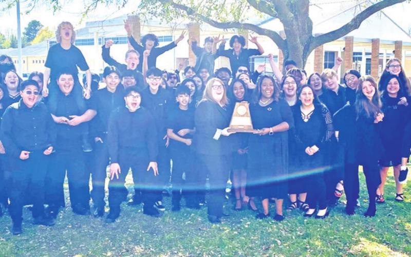 The Sweepstakes award winning MPJH Wind Ensemble COURTESY PHOTOS