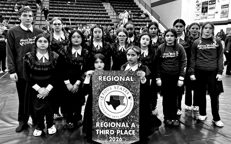 Mount Pleasant High School Gold Winter Guard Courtesy Photos