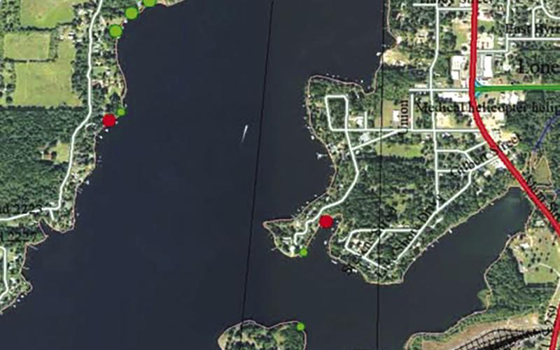 Morris County officials announce which areas of Ellison Creek Reservoir are nearing cleanup completion. Courtesy image