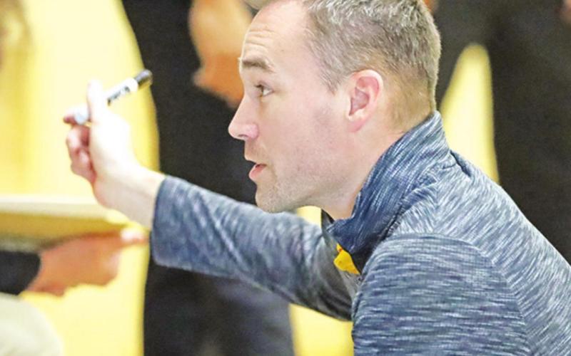 Mount Pleasant boys’ basketball assistant coach Drew Barkley was one of eight coaches statewide recently named Assistant Basketball Coach of the Year by the Texas Association of Basketball Coaches. PHOTO BY JOHN WHITTEN