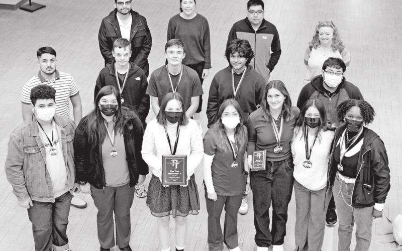 Members of the MPHS UIL Academic teams COURTESY PHOTO