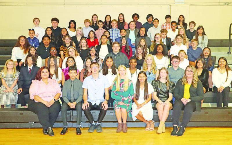 The 2022-23 members of the MPJH National Junior Honor Society COURTESY PHOTO