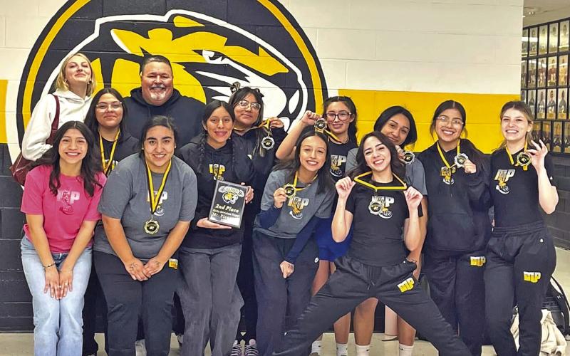 The Lady Tiger Powerlifting team placed 2nd at their home meet COURTESY PHOTO