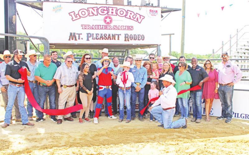 Ribbon-cutting held at Mt. Pleasant Rodeo Arena