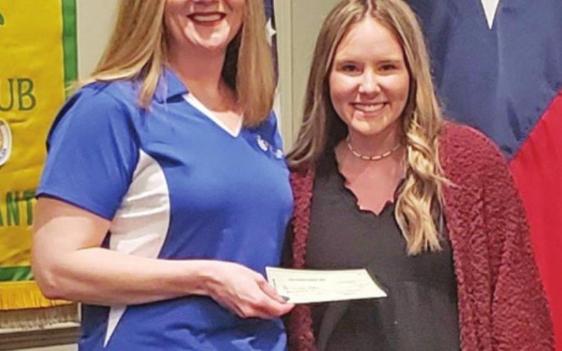 The Pilot Club of Mt. Pleasant presented two $500 scholarships to 2021 graduating seniors