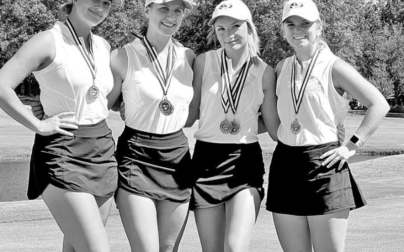 L-R: Sophie Greco, Reese Ball, Kylee Strickland, Olivia Reed COURTESY PHOTO / KEITH STRICKLAND