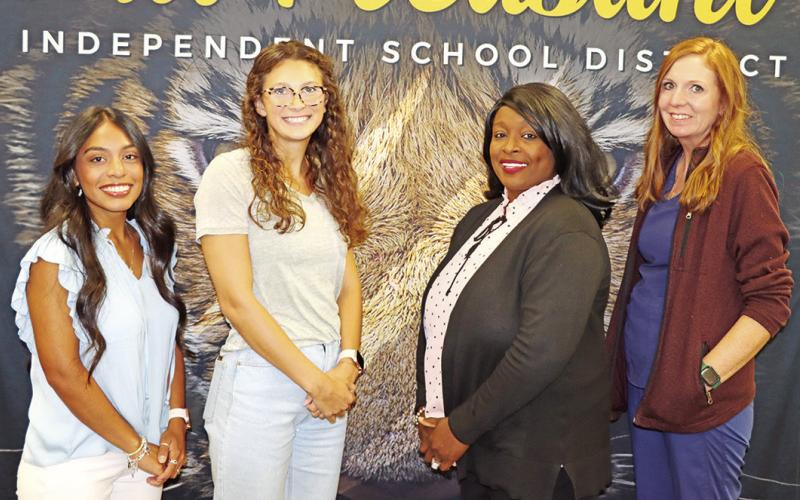 New staff members at Frances Corprew Elementary (left to right) Natalie Ramirez, Marissa Marr, Kirby Merritt, and Nicole Purl.