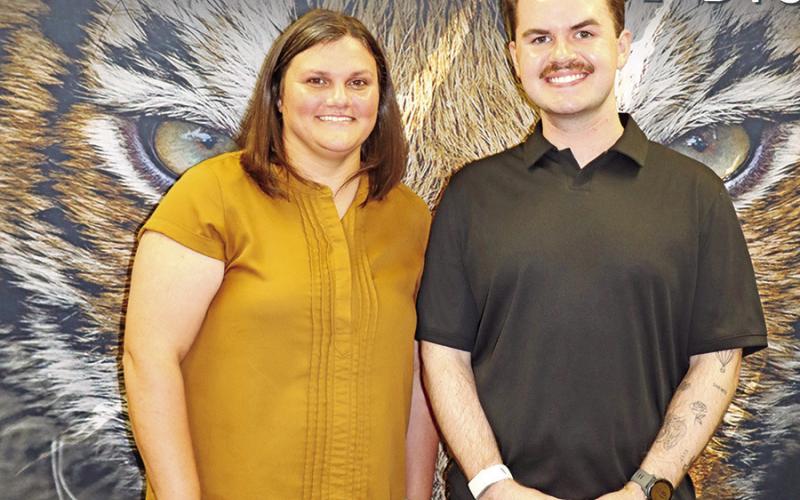New staff members in Titus County Shared Services (left to right) Lacey Singer (School Psychologist) and Matthew Armstrong (Speech Pathologist). COURTESY PHOTOS