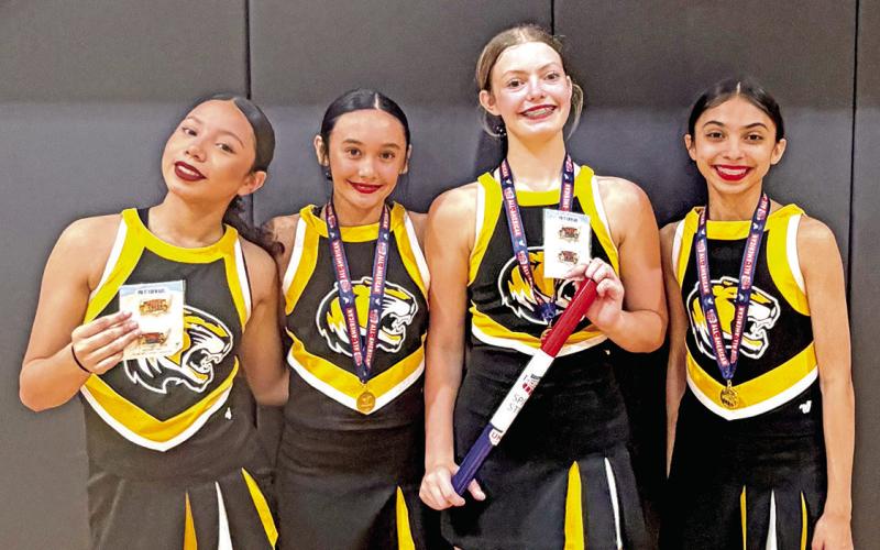 MPJH All Americans and Pin it Forward award winners (left to right): Camila Nova, Addi Limbock, Maggie Godfrey, Kinlee Castro Courtesy photos