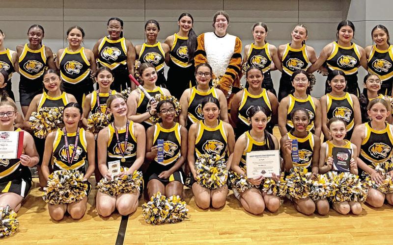 The 2026-2027 MPJH Cheer Squad – First row (L to R) Kate Cluley, Addi Limbock, Maggie Godfrey, Javeona Nixon, Mallory Mancera, Lexi Moreno, Caitlyn Taylor, Anna Henry, Peyton Glenn, Valentina Vega Courtesy photo