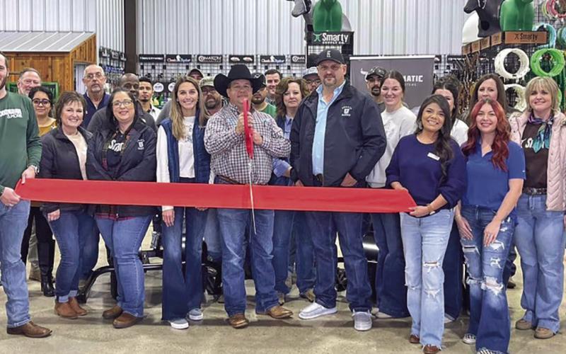 The Mount Pleasant - Titus County Chamber of Commerce hosted a ribbon cutting for Smarty Supply Co., located at 2059 CR 3210, Mount Pleasant. Smarty Supply Co. is a “one-stop shopping destination for all things rodeo.” COURTESY PHOTO