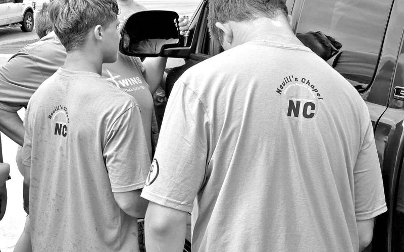 To Kerrville and back: Nevill’s Chapel volunteers pray over disaster survivors
