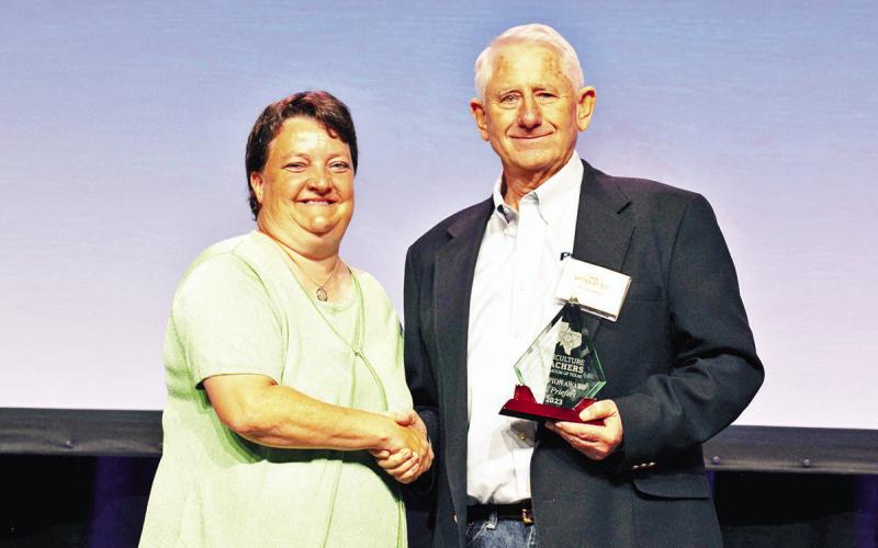 Priefert Manufacturing CEO Bill Priefert was recognized during this year’s ATAT conference. COURTESY PHOTO