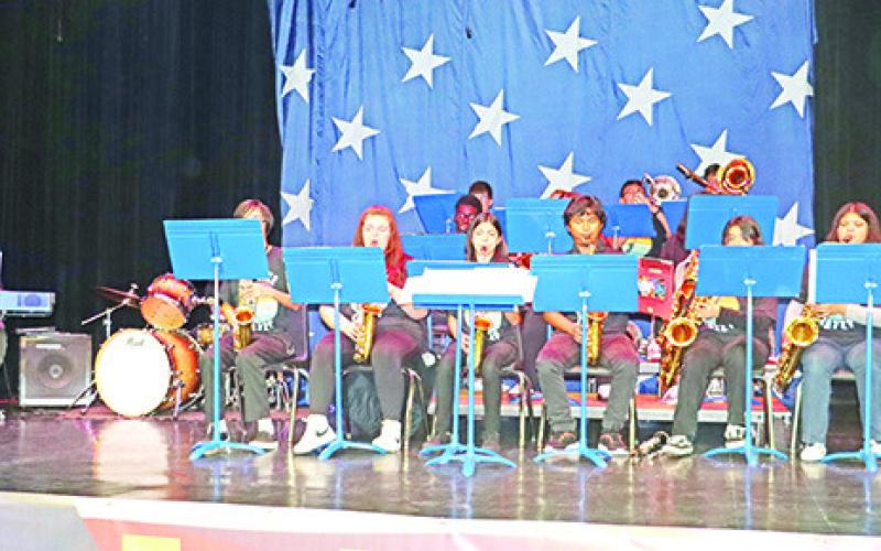 The MPHS Jazz Band provided entertainment for the guests.