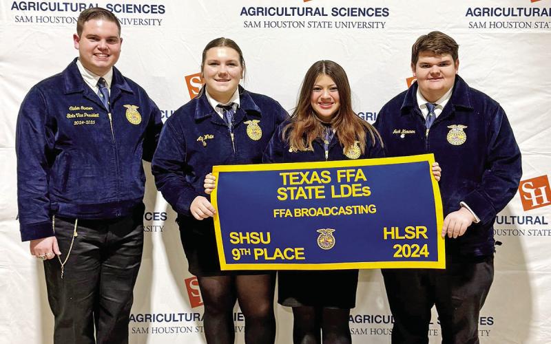 Chapel Hill ISD FFA Students Headed to State Contest