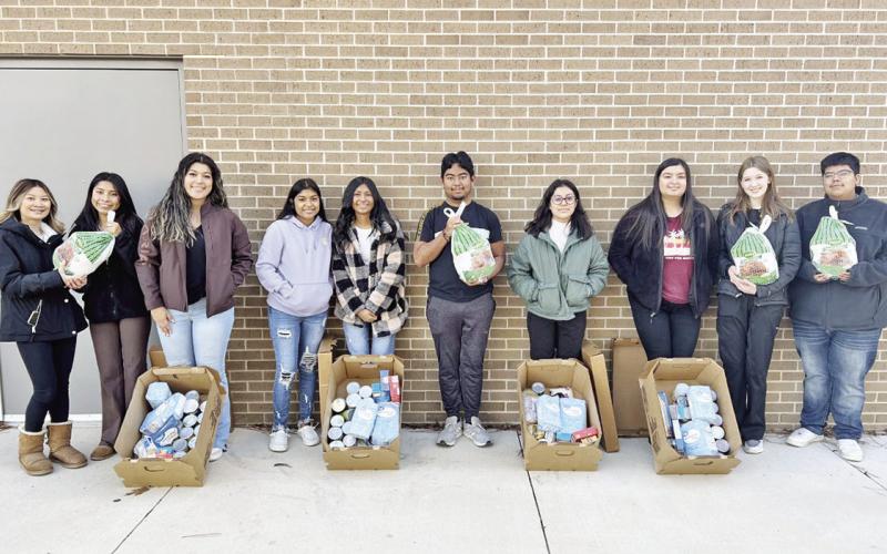 MPHS NHS members L to R: Cecilia Phan, Briana Gonzales, McKinsee Oviedo, Wendy Carrillo, Shirlyn Cardona, Luis Garcia, Camila Serrano, Perla Guzman, Natalie Crockett, Javier Vazquez COURTESY PHOTO