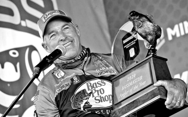 Texas bass pro Clark Wendlandt, 58, recently announced he is retiring from pro bass fishing after 33 years of casting for cash. Wendlandt is one of only six anglers to win Angler of the Year titles on both the Bassmaster and FLW pro circuits. (BASS Photo)