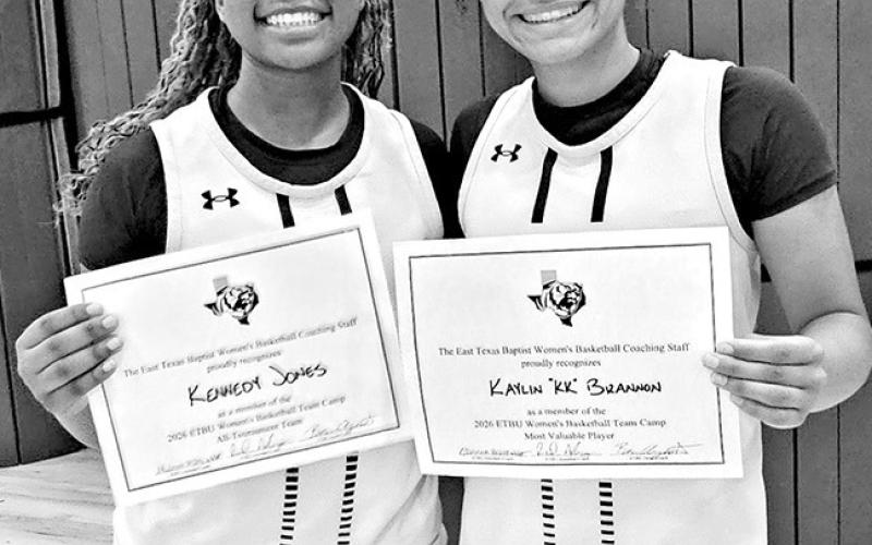All-Tournament team member Kennedy Jones (left) and camp MVP KK Brannon Courtesy photo