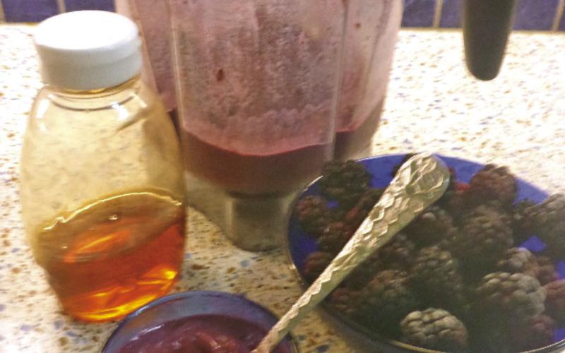 Homemade blackberry ice cream. COURTESY PHOTOS
