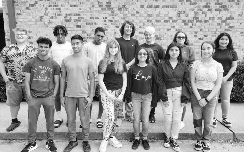 Back row L to R – Clayton Miller, Jacolby Turner, Jacori Turner, Peyton Quaid, Linzy Walker, Alexis Mahoney, Litzy Gonzalez Front row L to R – Joey Dunn, Jose Escobar, Hope Powell, Abril Ramirez, Emyly Lopez, Madison Zepeda. Not pictured Joshua Espinoza COURTESY PHOTO