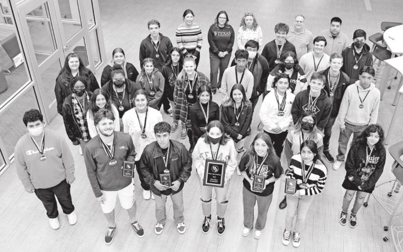 Members of the 2021-2022 MPHS UIL Academic team COURTESY PHOTO