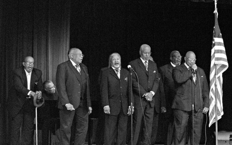 Gospel choir performs at festival