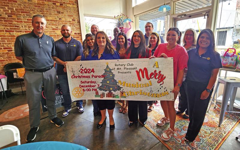 The Rotary Club excitedly presents the Christmas parade theme for the year TRIBUNE PHOTO / NICOLE KIMBALL