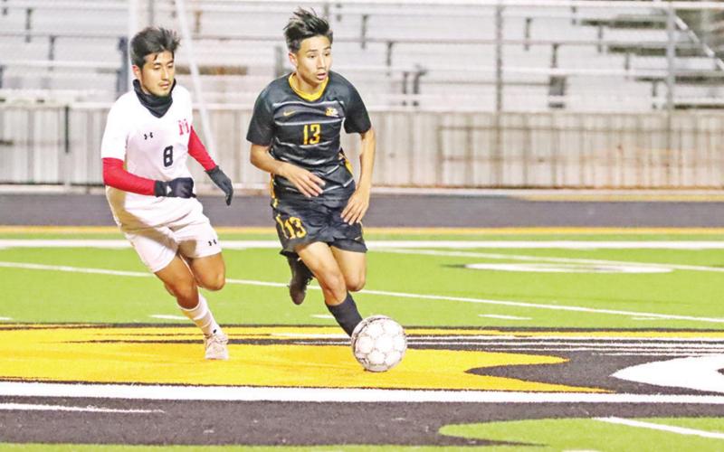 Mount Pleasant’s Guillermo Sanchez was recently named 15-5A boys soccer MVP. The Tigers advanced to the regional tournament, finishing 20-4-4 overall and 11-0-1 in district play. PHOTO BY JOHN WHITTEN