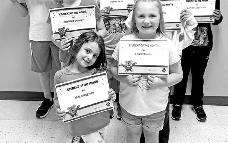 PreK - Mila Maggiore, Kindergarten - Laurel Dunn, 1st - Ulysses Perez, 2nd - Adelaide Bonney, 3rd - Kylie Cobb, 4th - Damian Valenzuela, 5th - Zachary Dunn COURTESY PHOTO