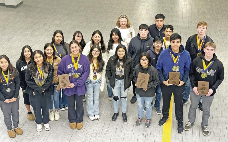 Members of the MPHS UIL Academic teams COURTESY PHOTO