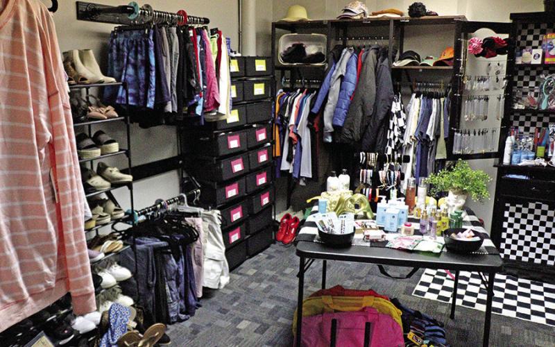 Collective Closet with supplies for foster families in need, located at 217 North Jefferson Suite 2