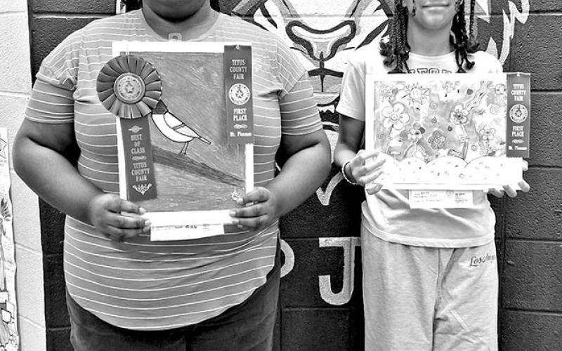 MPJH art students win ribbons at Titus County Fair