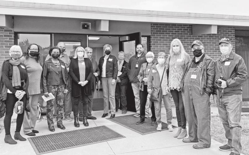 Retired teachers visit P.E. Wallace