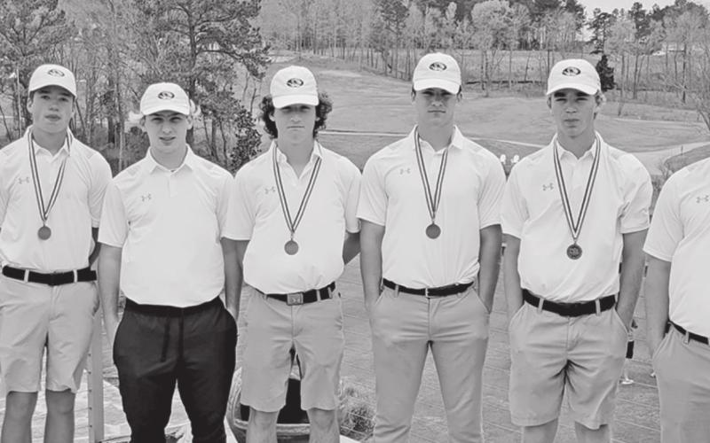 Pictured L-R: Clayton Brison, Brady Sisk, Jackson Stone, Kade Strickland, George Burrows, Matthew Peterson, and Sam Sloan