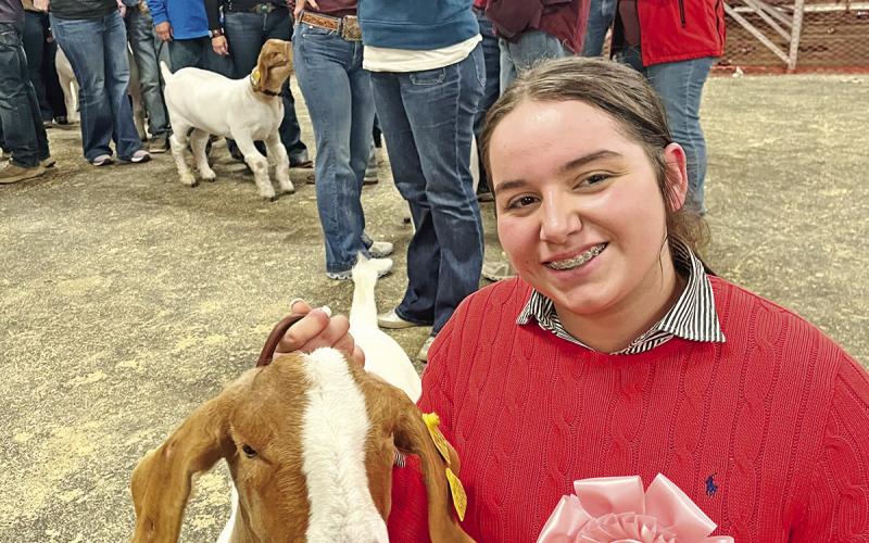 Rebecca Dunn and Ben, the goat COURTESY PHOTOS