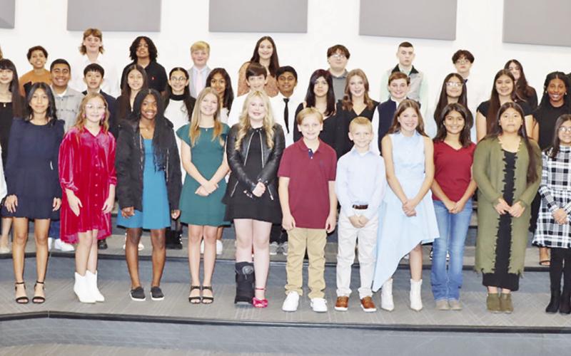 The 2023-2024 new members of the MPJH National Junior Honor Society COURTESY PHOTOS