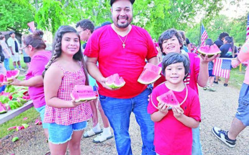Annual fireworks show light up the night sky over Talco