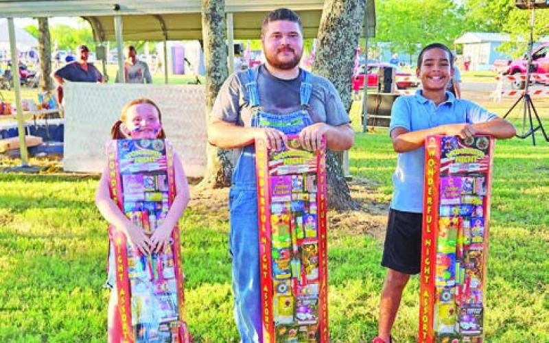 Annual fireworks show light up the night sky over Talco