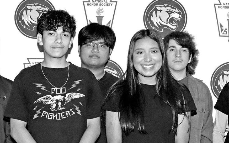 The 2026-2027 MPHS National Honor Society officers (L to R) Treasurer Bowdrie Priefert, Vice President Issac Hernandez, Parliamentarian Adriel Bagsic, President Dalia Balderas, Secretary Luke Brown, Historian Makayla Mather Courtesy Photo